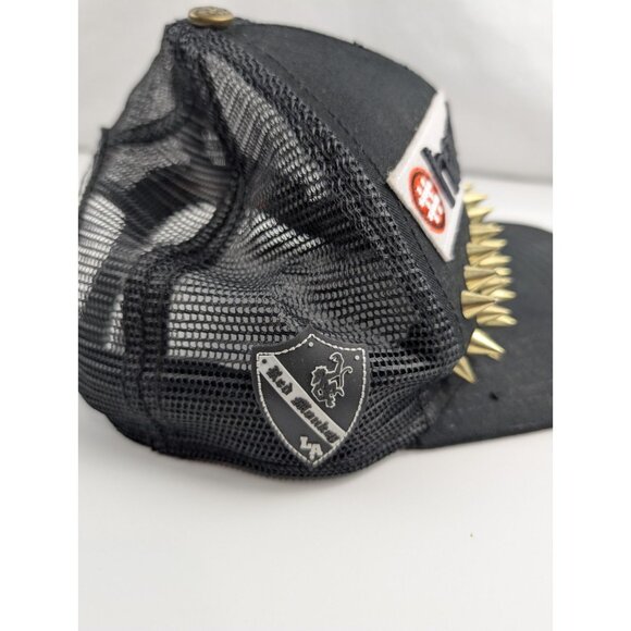 Hardcoreis Spiked Trucker Hat Punk Streetwear Snapback Biker Goth Authentic - Picture 4 of 6